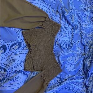 Off the shoulder crop top